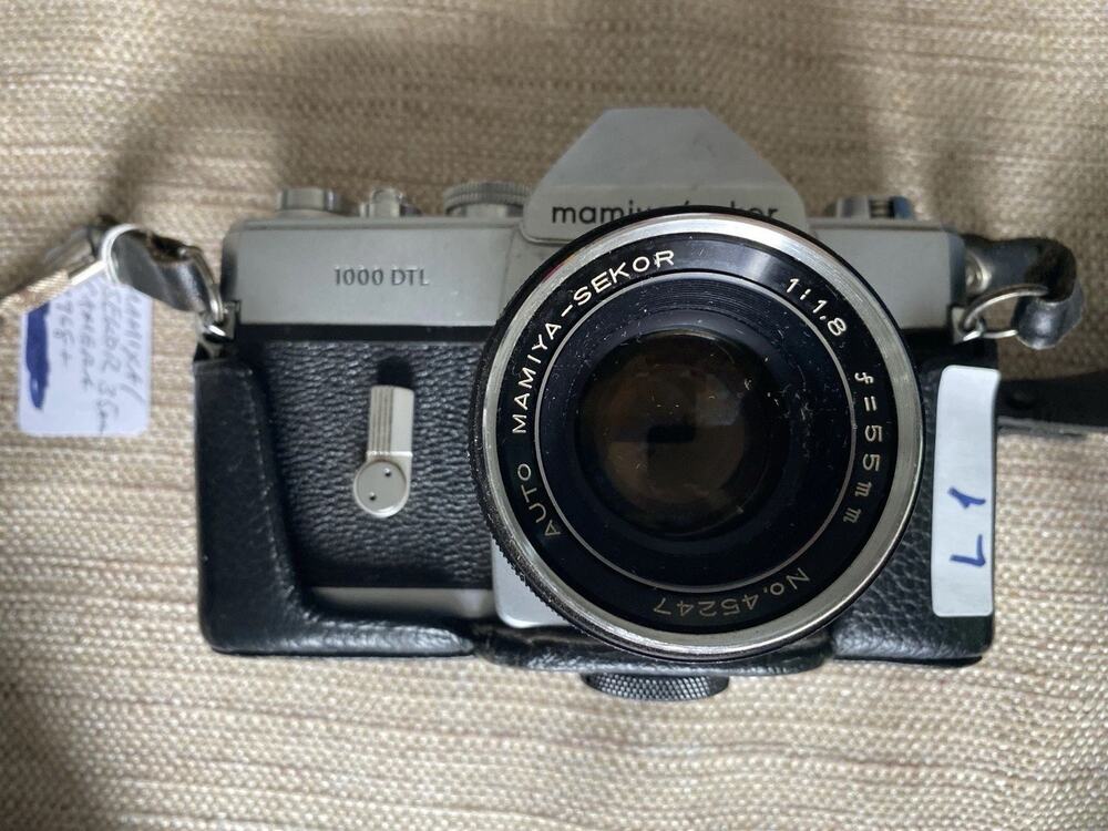 Mamiya Sekor 1000 DTL Camera w/ Vivitar 70-210mm f/3.5 Lens Untested